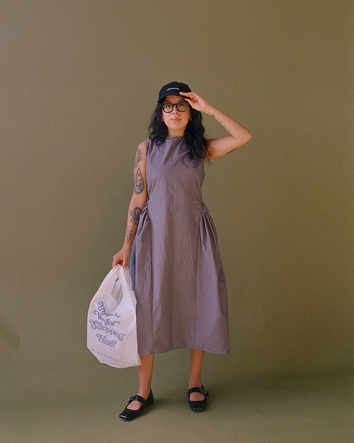 Custom | Aggie Ruched Sleeveless Midi Dress