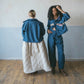 AGL Box Jacket - Prussian Blue & Check, Size A