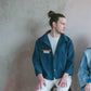 AGL Box Jacket - Prussian Blue & Check, Size B