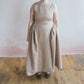 Aggie Ruched Waist Sleeveless Midi Dress - Pastel Popcorn, Size B
