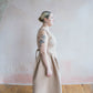 Aggie Ruched Waist Sleeveless Midi Dress - Pastel Popcorn, Size B