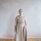 Aggie Ruched Waist Sleeveless Midi Dress - Pastel Popcorn, Size B